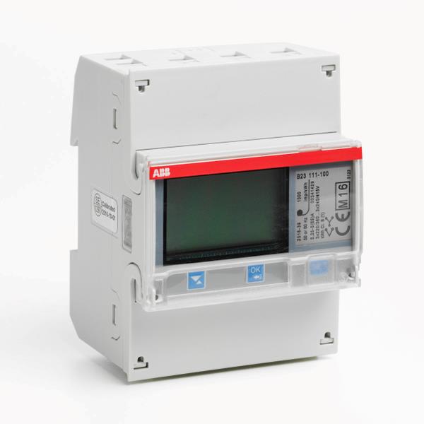 ABB DIN Skinnemåler El-måler – direkte B23 111 100, 63 ampere